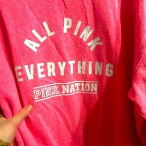 Victorias Secret Pink All Pink Everything Crewneck